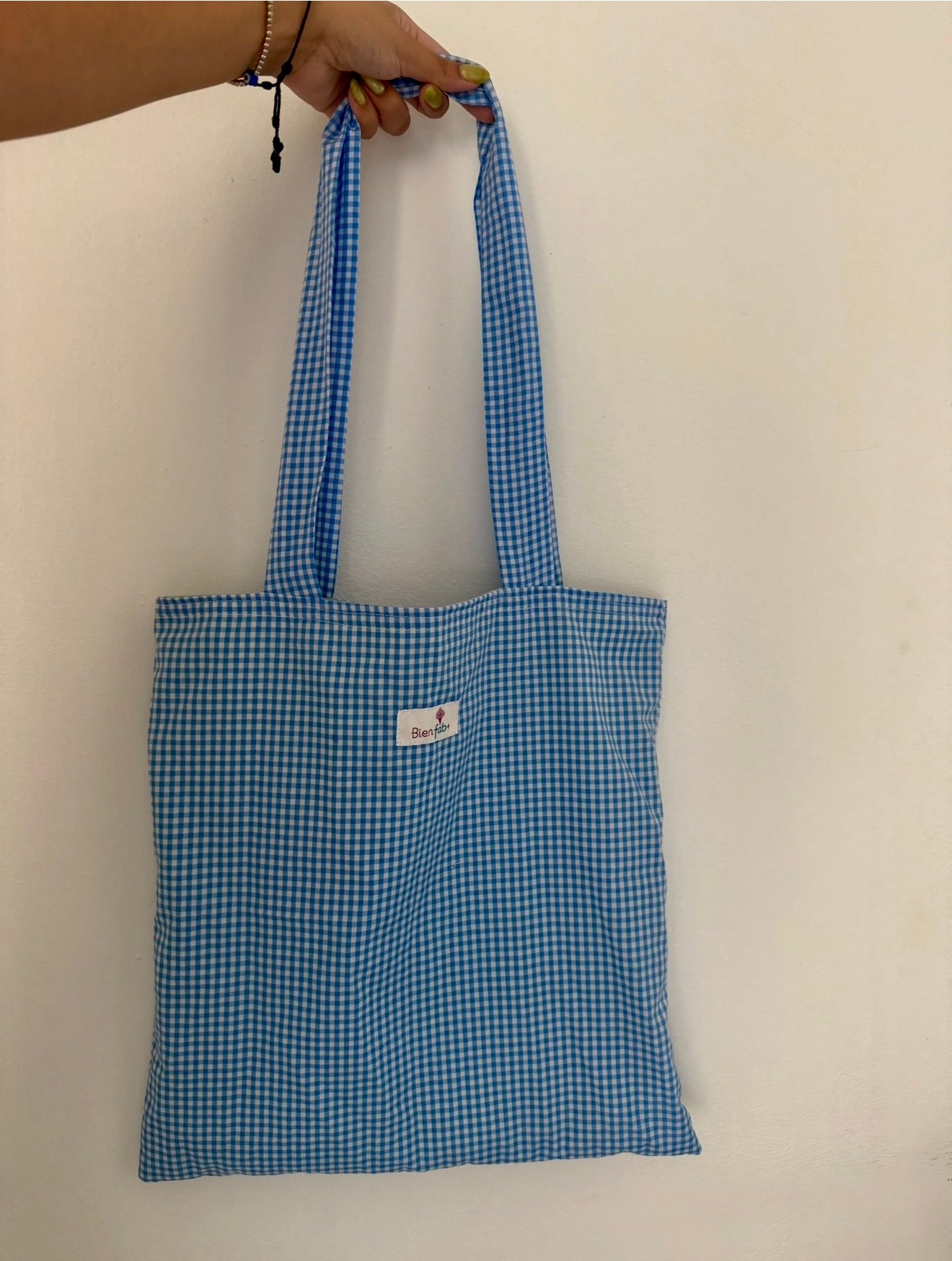 Tote bag - picnic blue